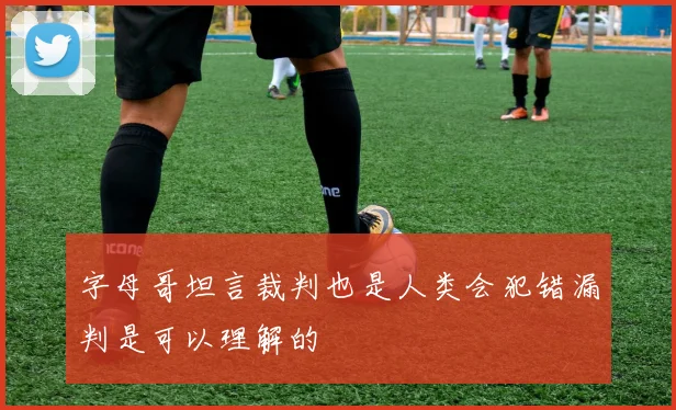 字母哥坦言裁判也是人类会犯错漏判是可以理解的